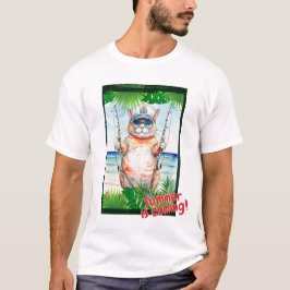 Camiseta Cat "Summer está chegando!"