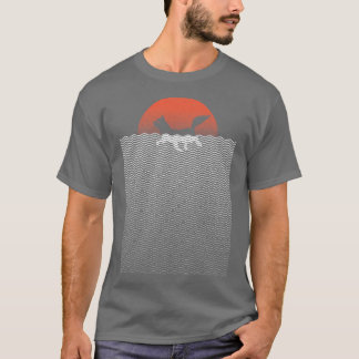 Camiseta Cat Sunset Natação em Praia Verão por Tobe Fonseca