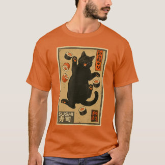 Camiseta Cat Sushi Kawaii Japanese Gift For Cat Lover Cat M