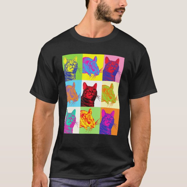 Camiseta Cat T, Gato E Rato Pop Ar, Gato Lover (Frente)