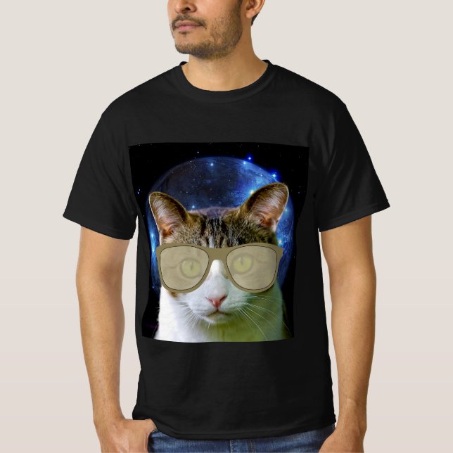 Camiseta CAT T-shirts SPACE CAT (Frente)