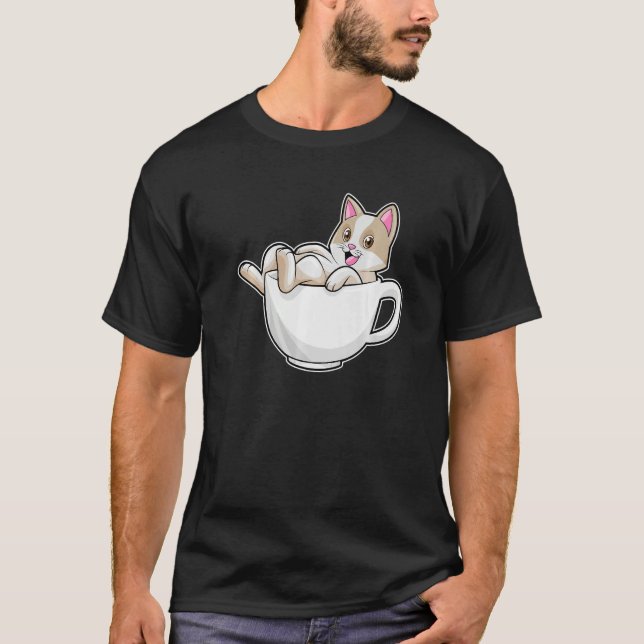 Camiseta Cat Tea Cup (Frente)