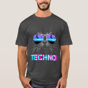 Camiseta Cat Techno DJ Eletro Music