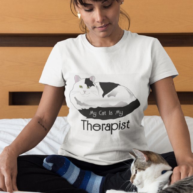 Camiseta Cat Therapist - citação engraçada (Criador carregado)