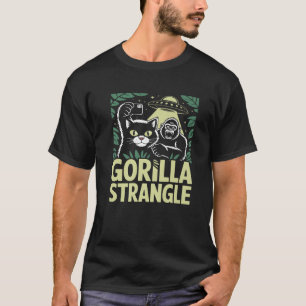Camiseta Cat Tomando Selfie Angry Gorilla UFO Funny Gorilla