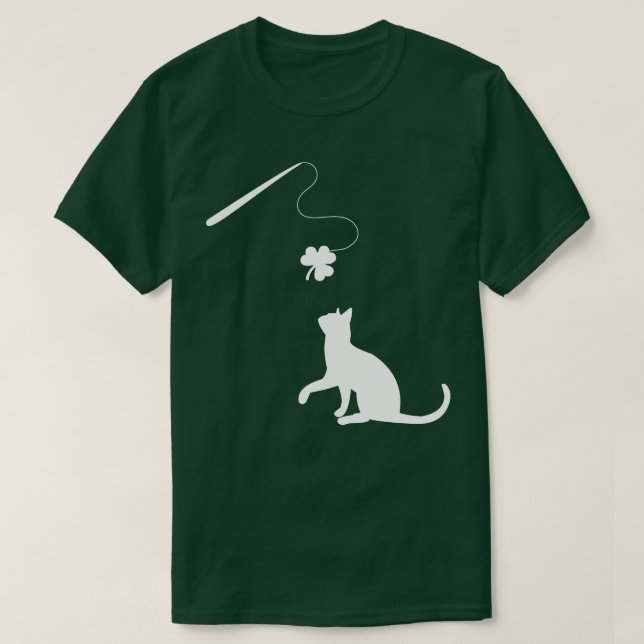 Camiseta Cat Toy e Shamrock (Frente do Design)