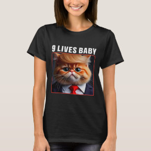 Camiseta Cat Trump 9 Vive Ba Engraçado Memória De Tremor