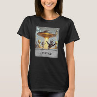 Cat UFO Selfie: Gatinho assustado (t-shirt feminin