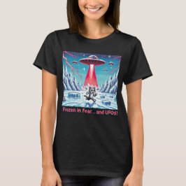 Camiseta Cat UFO Selfie: Planeta Vermelho (alienígena conge
