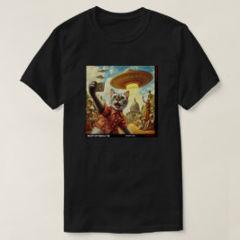 Camiseta Cat UFO Selfie: Presente Do Kitten #03 T-Shirt