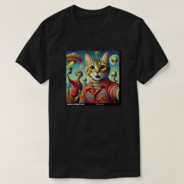 Camiseta Cat UFO Selfie: Presente Do Kitten #05