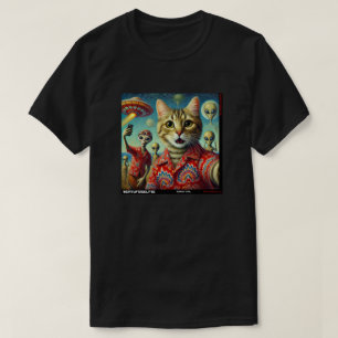 Camiseta Cat UFO Selfie: Presente Do Kitten #05