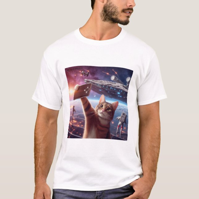Camiseta Cat UFO Selfie: Return / Herren Tshirt #5 (Frente)