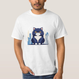 Camiseta Cat Vetor Art Animal Modern Urban Graphic City