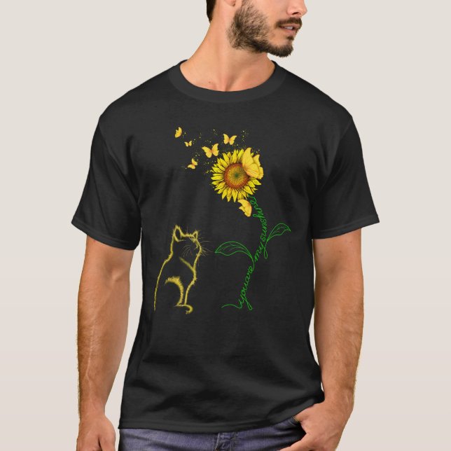 Camiseta Cat, Você É Minha Borboleta Sunshine (Frente)
