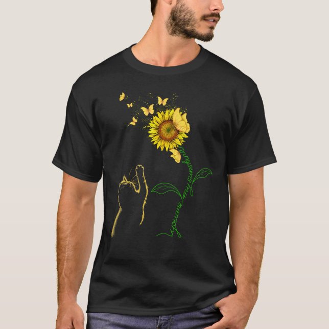 Camiseta Cat, Você É Minha Borboleta Sunshine (Frente)