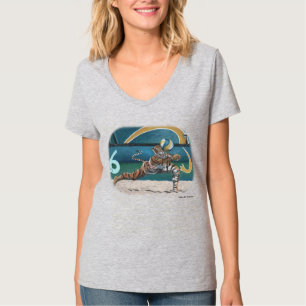 Camiseta Cat Warrior Jogando Vôlei Fantasia