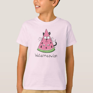 Camiseta Cat Watermelon Cute Kid