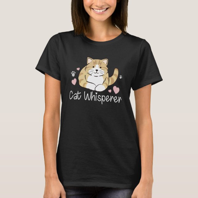 Camiseta Cat Whisperer Retro Graphic Cat Owner Pets Ca (Frente)