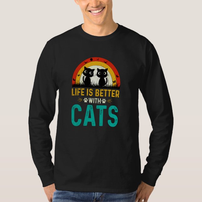 Camiseta Cat  With Cats (Frente)