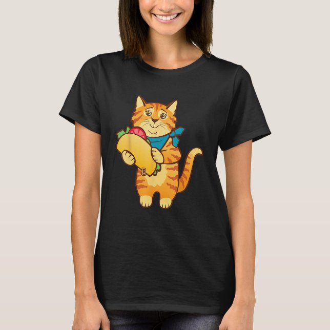 Camiseta Cat with Taco (Frente)