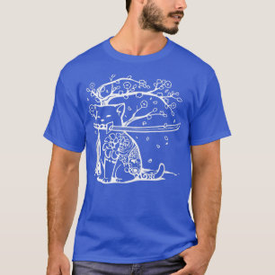 Camiseta Cat Yakuza Neko Samurai Cat tattoo Cat Japan Cherr