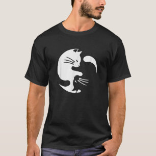 Camiseta Cat Yin Yang Peace Loving Interconnected Gift Ide
