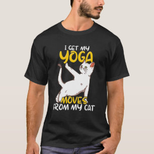 Camiseta Cat Yoga Cita Zen Meditação Espiritual Namaste