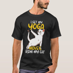 Camiseta Cat Yoga Cita Zen Meditação Espiritual Namaste