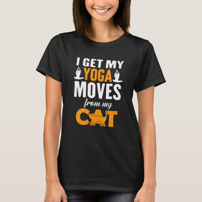 Camiseta Cat Yoga Namaste Yoga Instructor Yoga Moves From M (Frente)