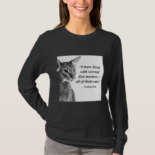 Camiseta Cat Zen Master Eckhart Tolle