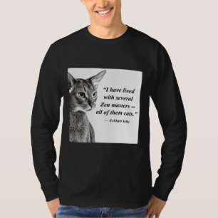 Camiseta Cat Zen Master Eckhart Tolle