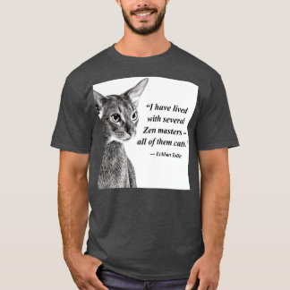 Camiseta Cat Zen Master Eckhart Tolle
