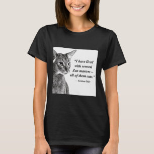 Camiseta Cat Zen Master Eckhart Tolle