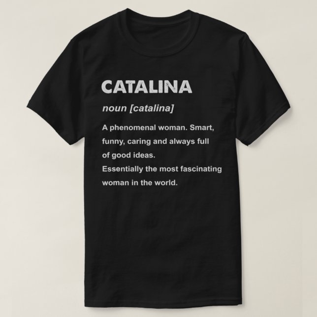 Camiseta Catalina Name  (Frente do Design)