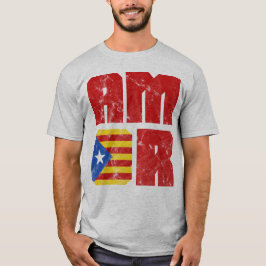 Camiseta Catalonia Amor, Amor, Independência Catalã
