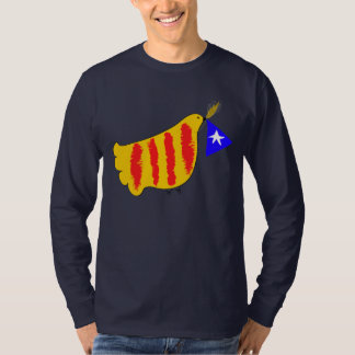 Camiseta Catalunya Pau i Llibertat , pomba da paz da Catalu