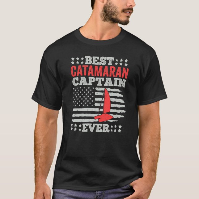 Camiseta Catamaran Sailing Captain Sailor Best Catamaran Ca (Frente)