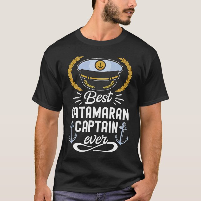 Camiseta Catamaran Sailing Captain Sailor Best Catamaran Ca (Frente)