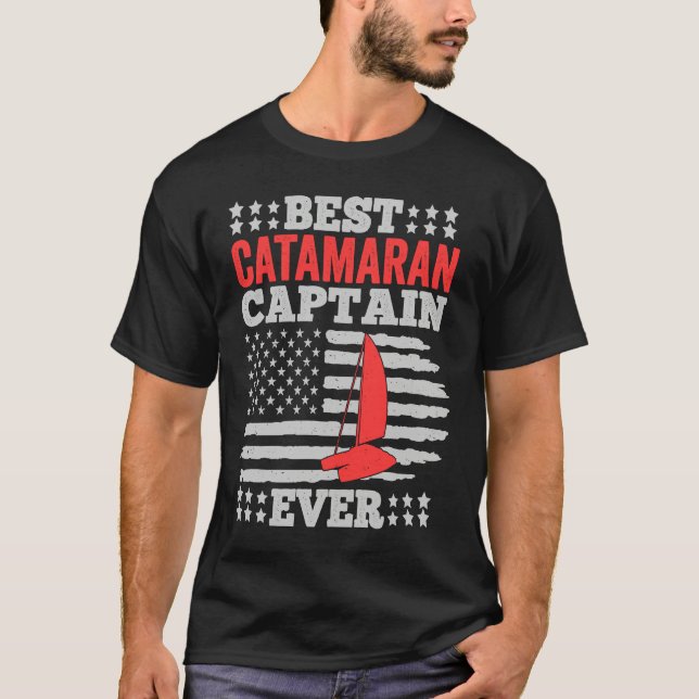 Camiseta Catamaran Sailing Captain Sailor Best Catamaran Ca (Frente)