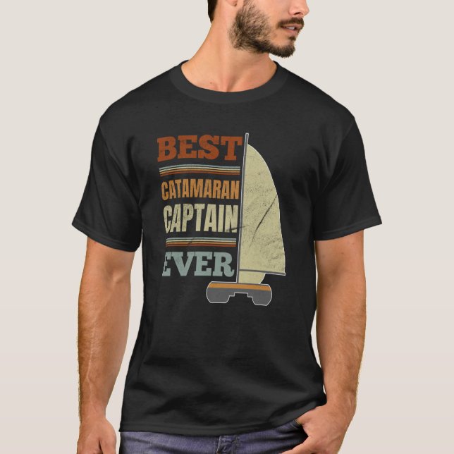 Camiseta Catamaran Sailing Captain Sailor Best Catamaran Ca (Frente)