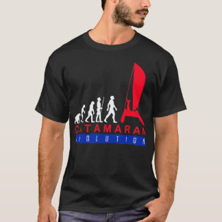 Camiseta Catamaran Sailing Evolution Engraçado