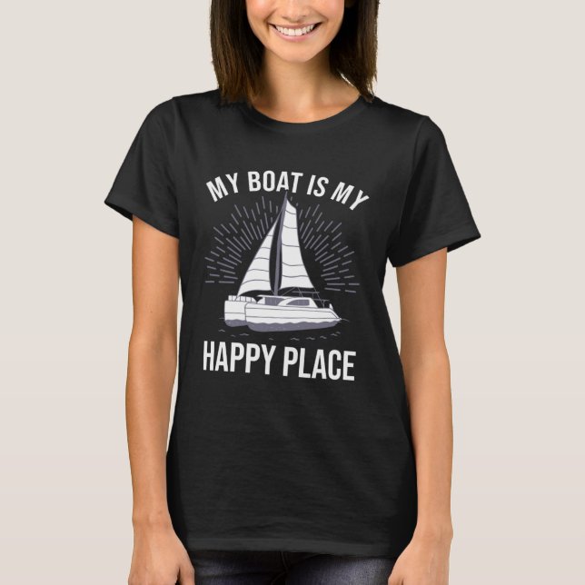 Camiseta Catamaran Two Hulls Sailing Quote Catamaran Captai (Frente)
