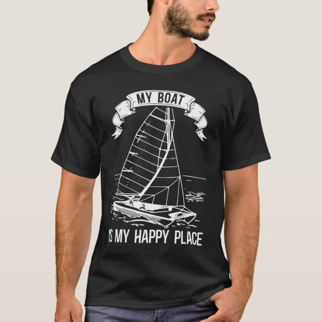 Camiseta Catamaran Two Hulls Sailing Quote Catamaran Captai (Frente)