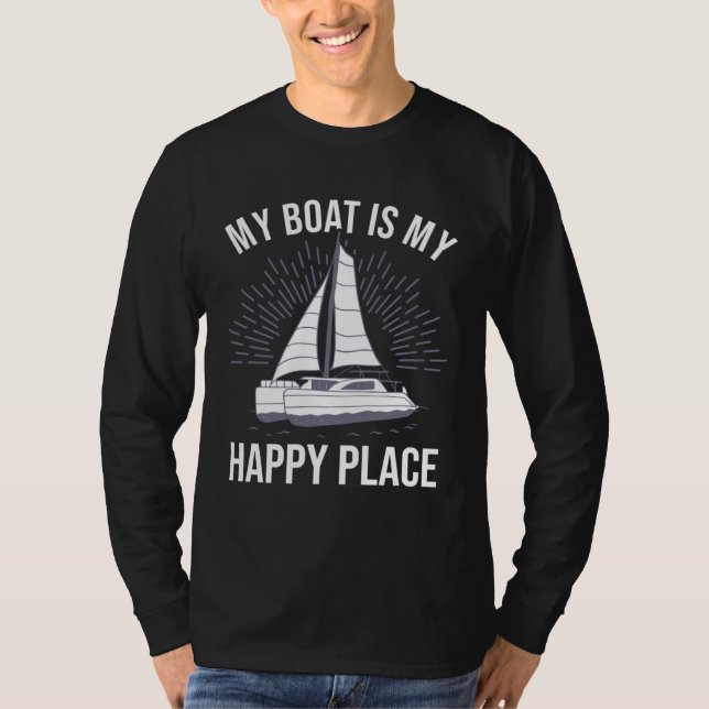 Camiseta Catamaran Two Hulls Sailing Quote Catamaran Captai (Frente)
