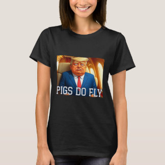 Camiseta Catar A Lago Anti Trump Avião do Qatar Porcos Do F