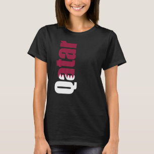Camiseta Catar com cores de sinalizador na lateral de Premi