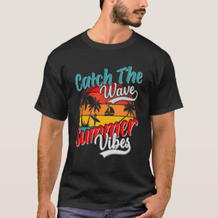 Camiseta Catar O Beac Feriado De Férias Do Verão Das Ondas
