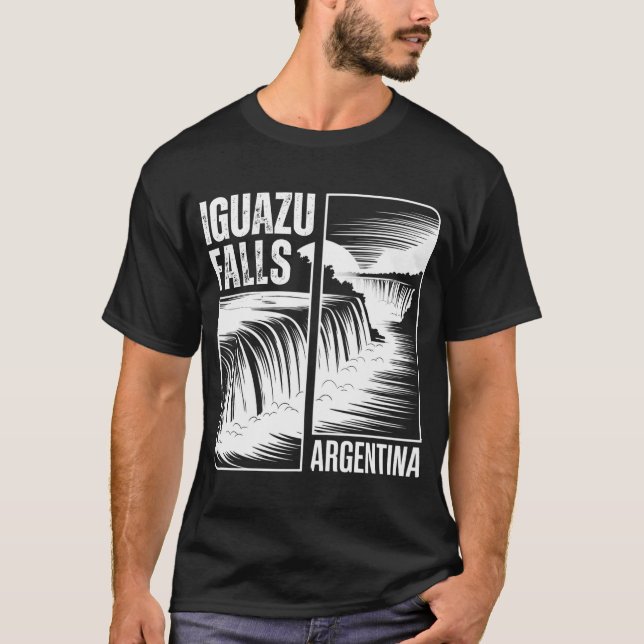 Camiseta Cataratas del Iguazú: Iguazu Cai na Argentina (Frente)