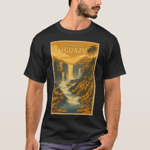 Camiseta Cataratas do Iguaçu Cartaz Antigo Tour Argentina